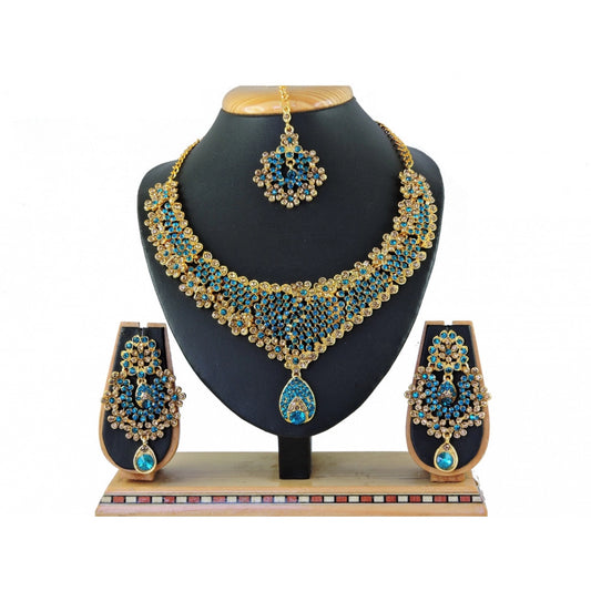 Generic Women's Alloy Necklace set (Turquoise)