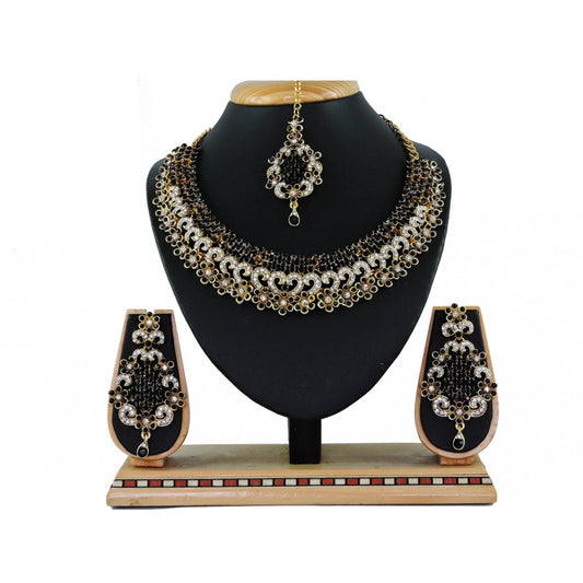 Generic Women's Alloy Necklace set (Black)