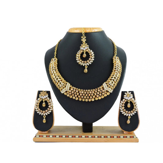 Generic Women's Alloy Necklace set (Gold)