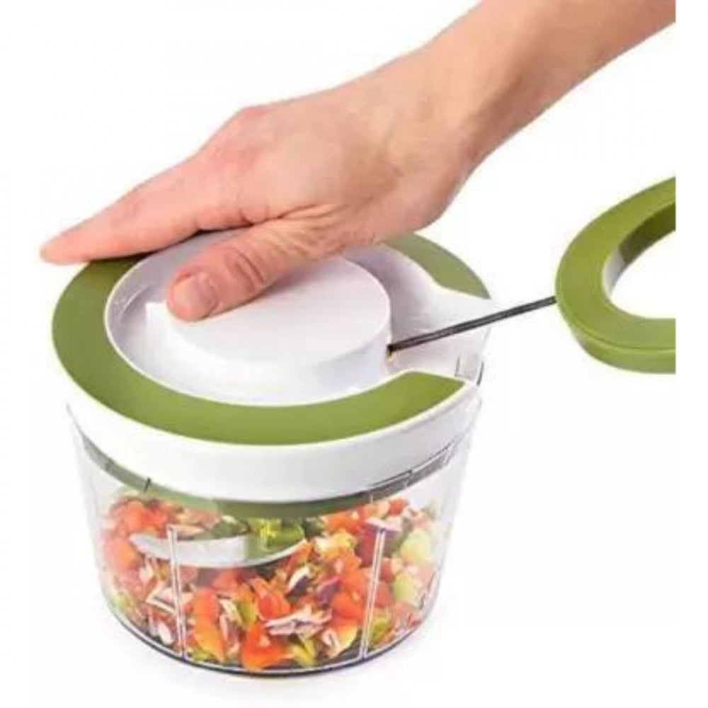 Generic Manual 2 in 1 Handy smart chopper for Vegetable Fruits Nuts Onions Chopper Blender Mixer Food Processor