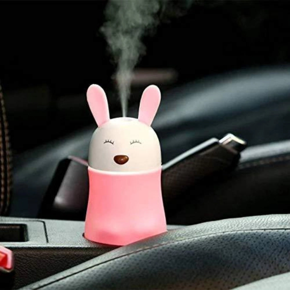 Generic Lovely Rabbit Air Humidifier Usb Aroma Diffuse With Led Lamp