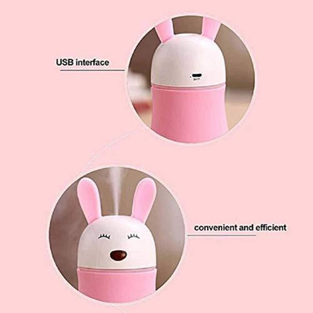Generic Lovely Rabbit Air Humidifier Usb Aroma Diffuse With Led Lamp