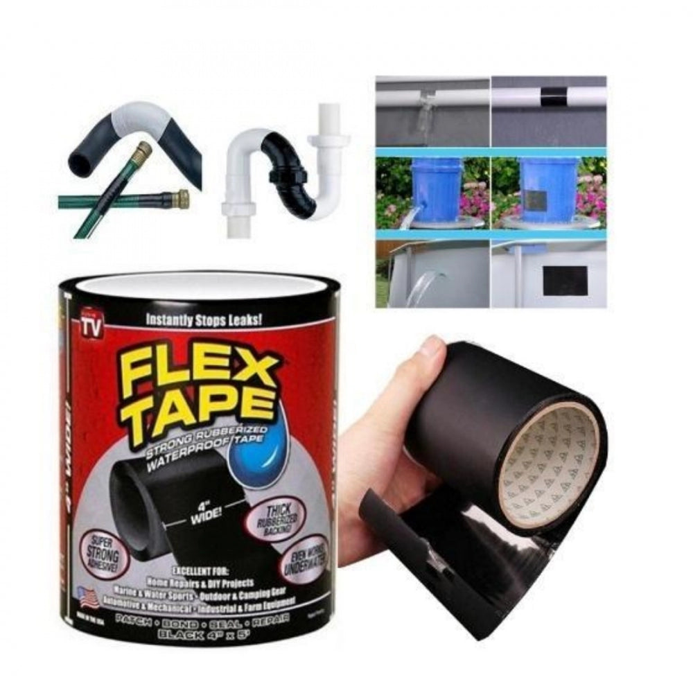 Generic Pack Of_2 Strong Rubberized Waterproof Flex Tape Instantly Stops (Color: Assorted)