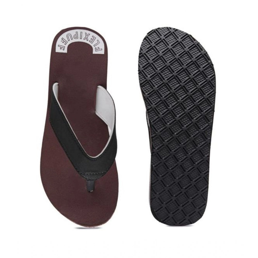 Generic Unisex Rubber Men's Slippers for Ultimate Comfort (Maroon)