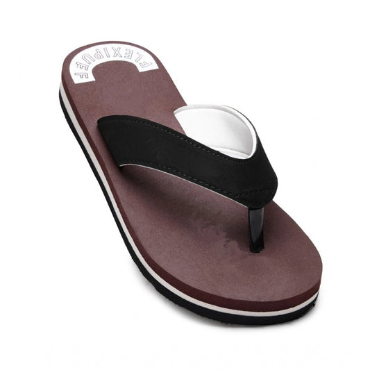 Generic Unisex Rubber Men's Slippers for Ultimate Comfort (Maroon)