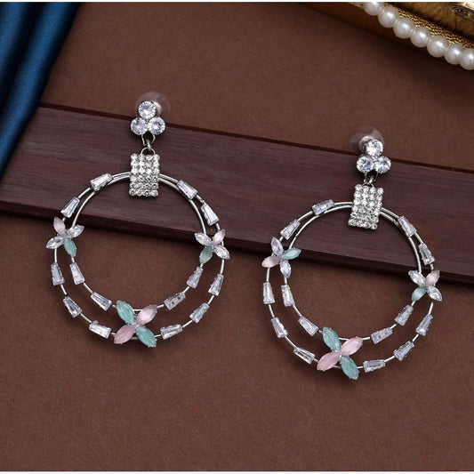 Generic Women's Multi Color Stone Earrings