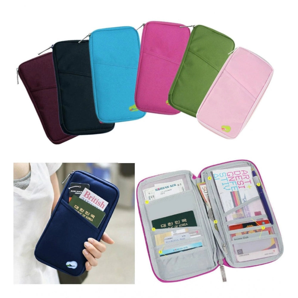 Generic Passport Holder, Passport Wallet, Travel Wallet Envelope Flip Cover Case Pouch As Well As for Credit Cards (Assorted)