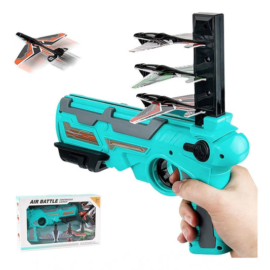 Generic Airplane Launcher Gun for Kids with 4 Glider Planes Toy  (Assorted)