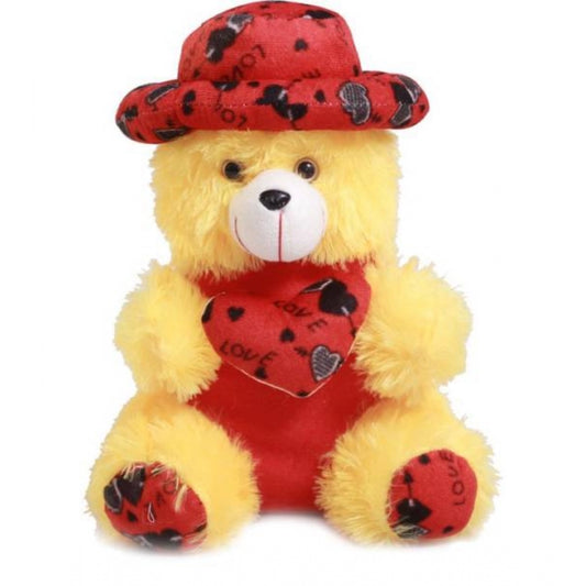 Generic Heart Cap Teddy Bear (Yellow)