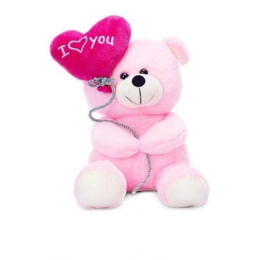 Generic Bear with Heart Love You Balloon (Pink)