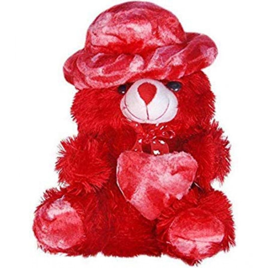 Generic Teddy Bear with Heart and Cap (Red)