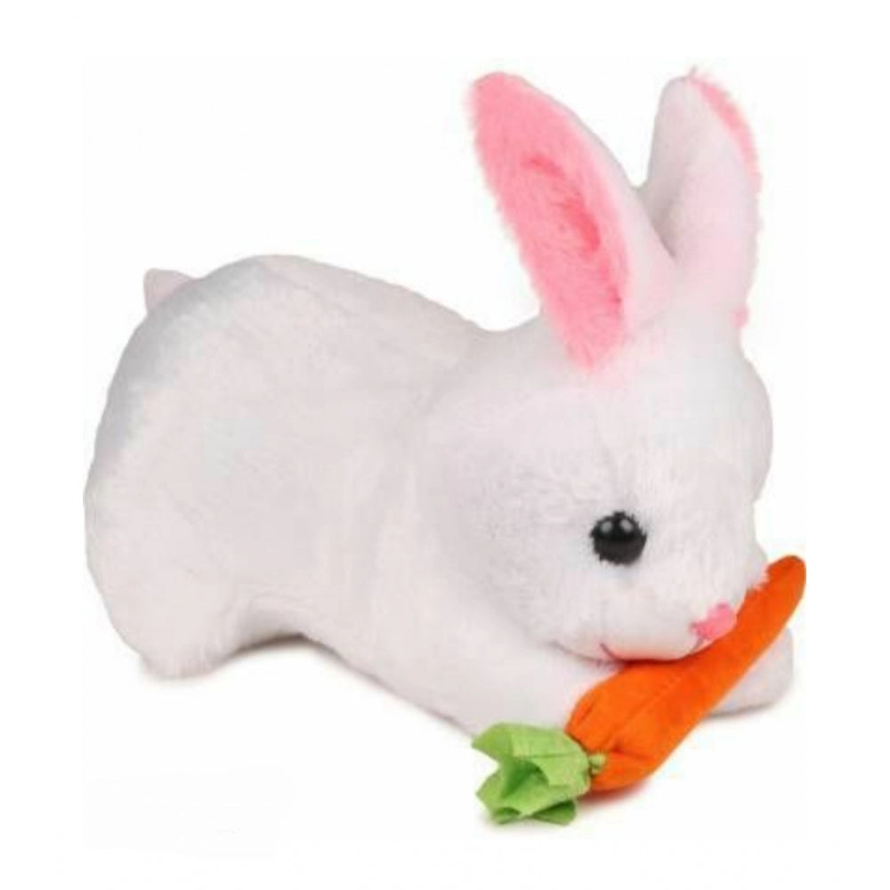 Generic Rabbit with Carrot Lovable Toy (White)