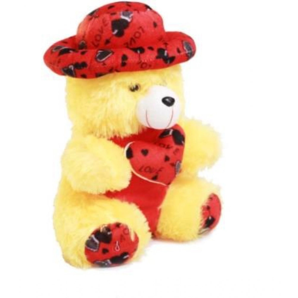 Generic Heart Cap Teddy Bear (Yellow)