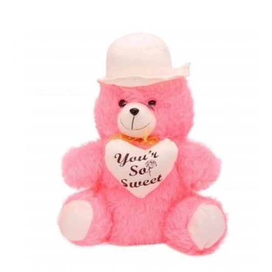 Generic Heart Cap Teddy Bear (Pink)