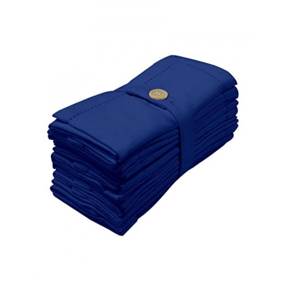 Generic Solid Cotton Napkins Sets (Blue)