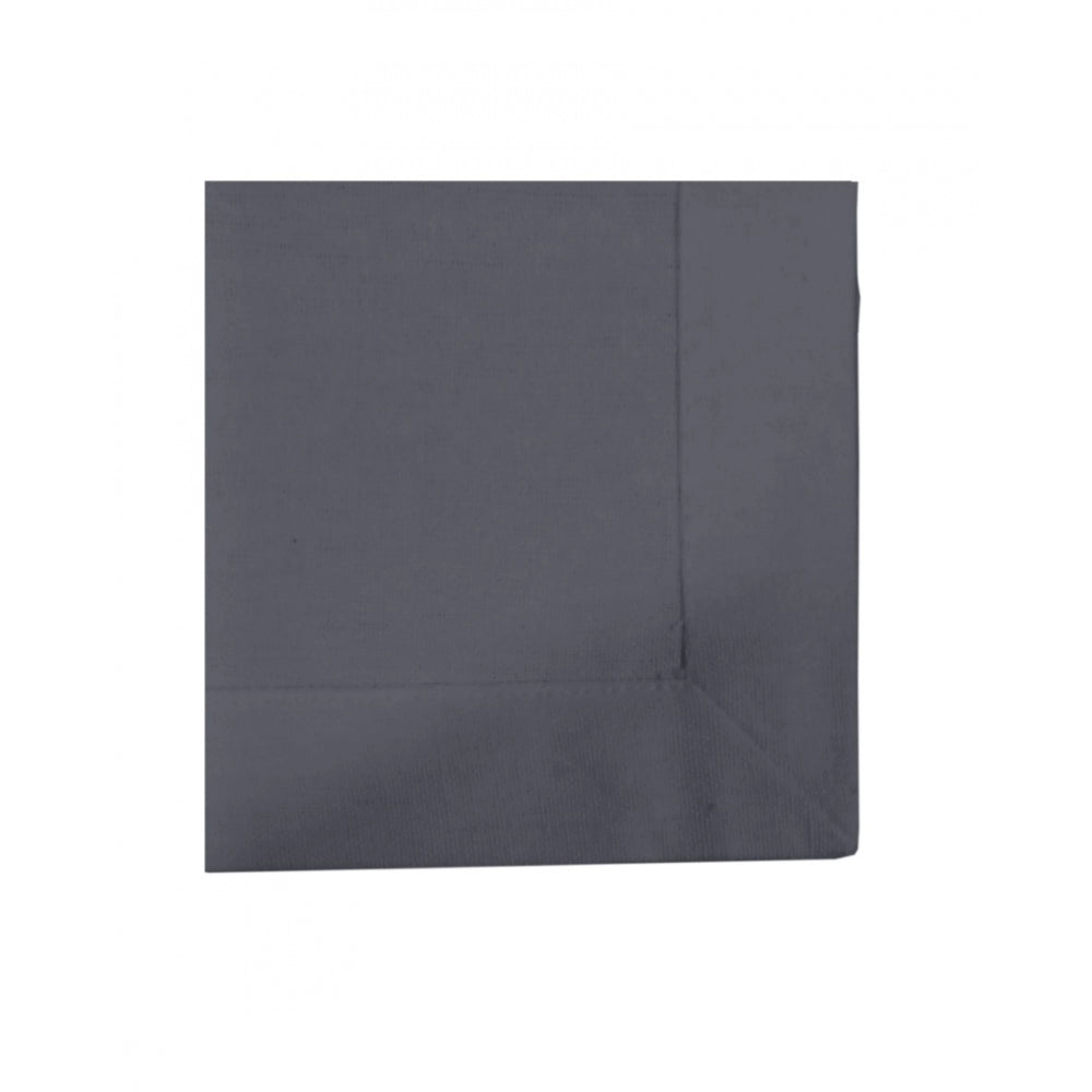 Generic Solid Cotton Napkins Sets (Steel Grey)