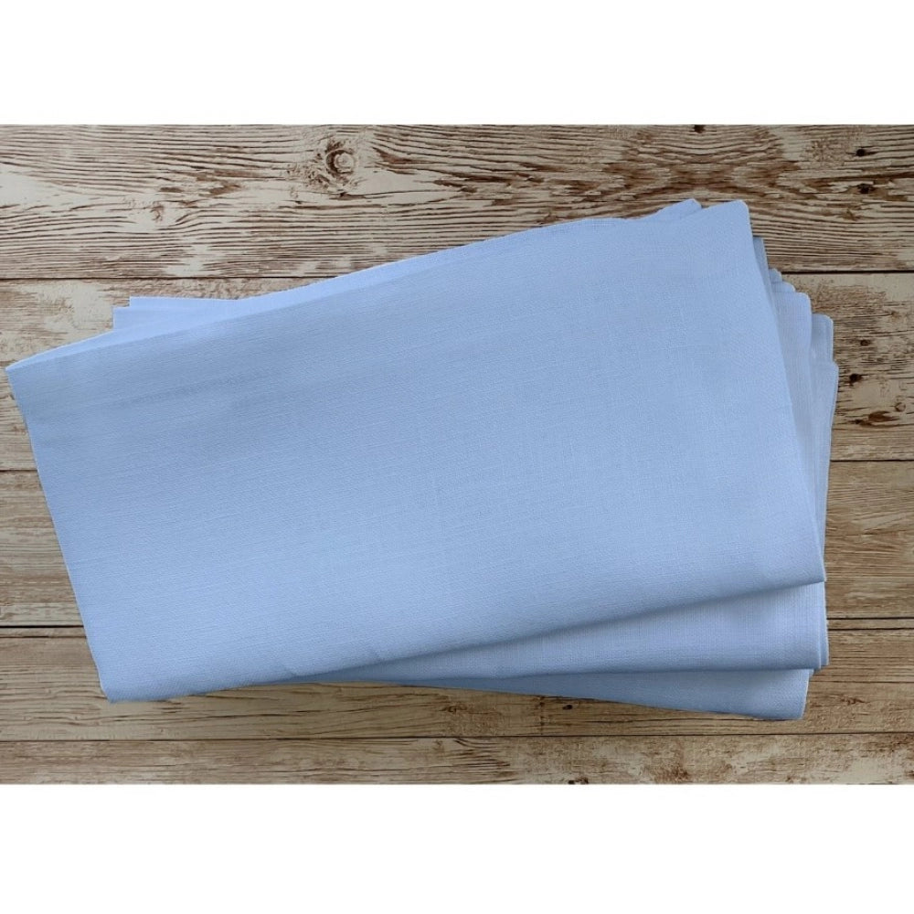 Generic Solid Cotton Napkins Sets (Sky Blue)