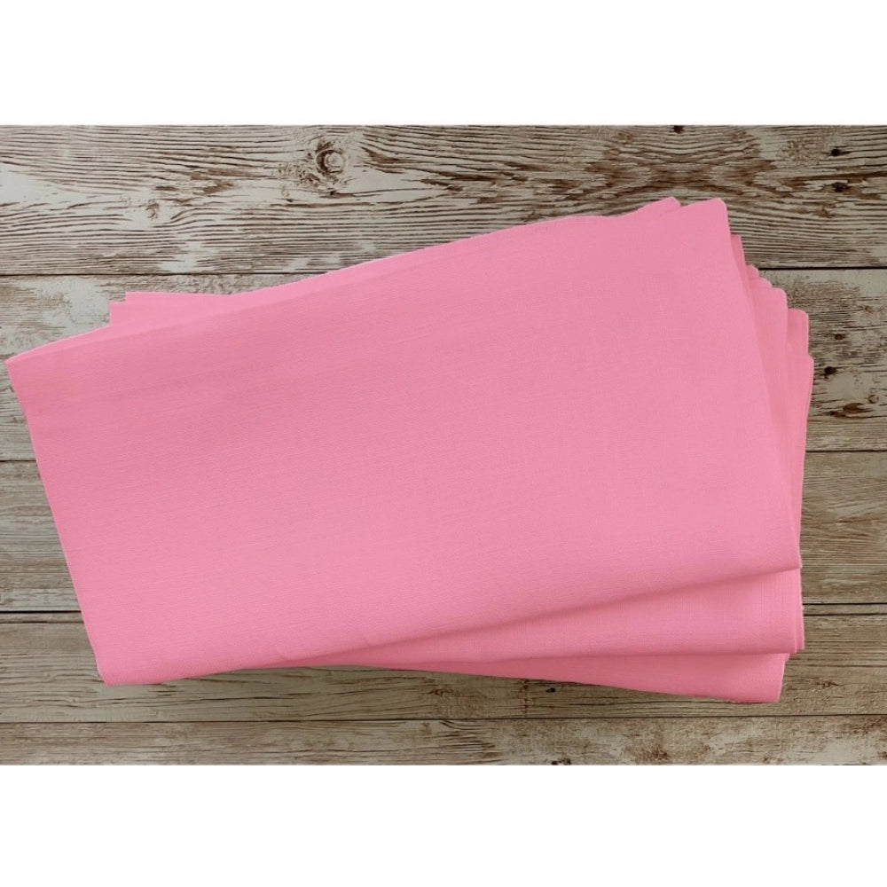 Generic Solid Cotton Napkins Sets (Baby Pink)