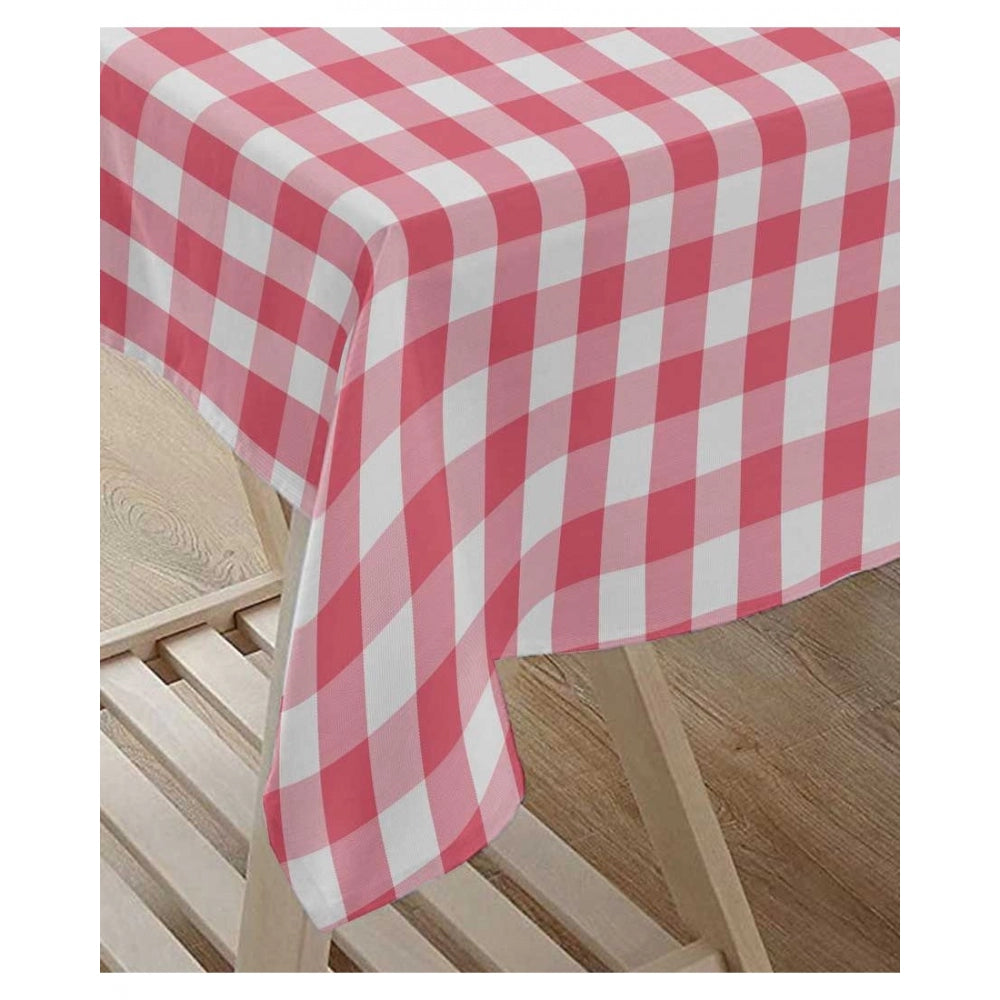 Generic Checked Cotton Checks Table Cloth (Pink)