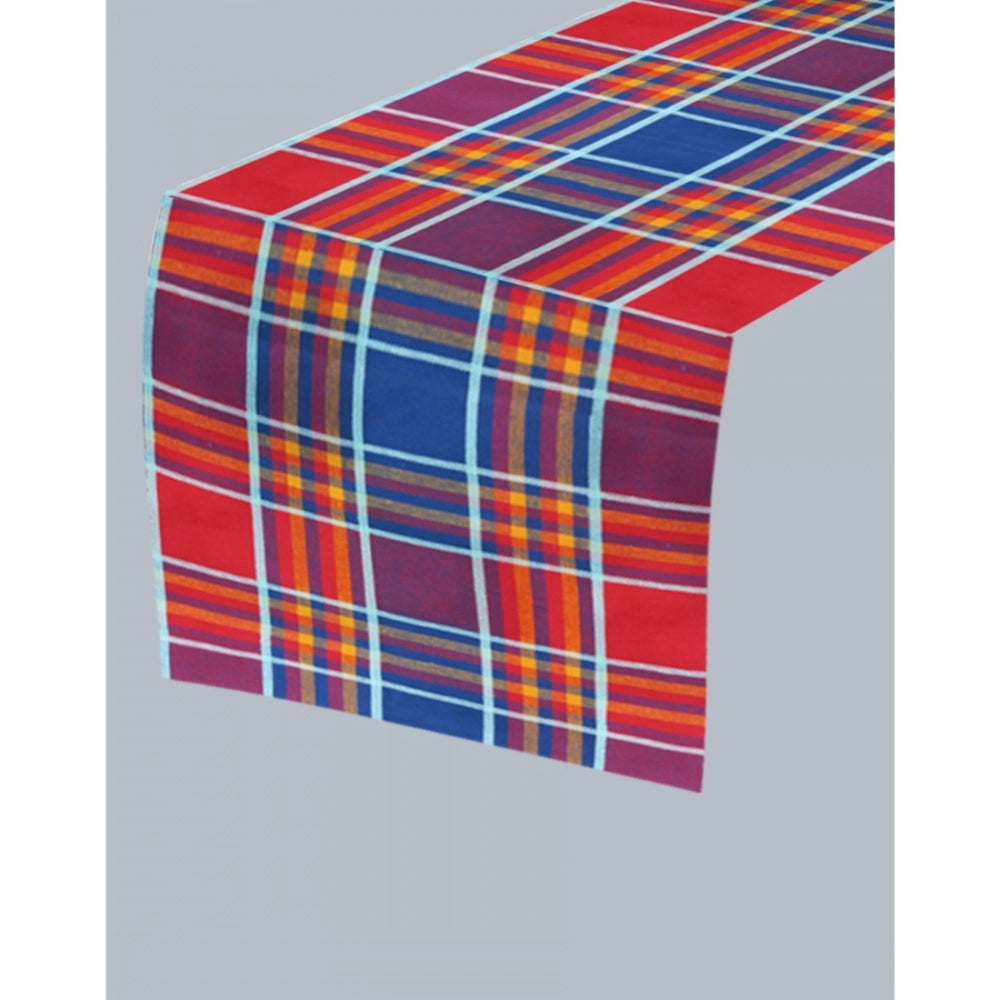 Generic Checked Cotton Table Runners (Multicolor)