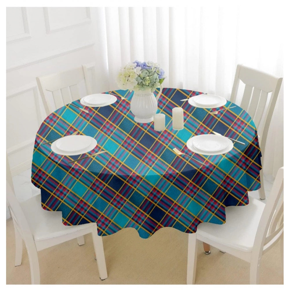 Generic Checked Cotton Checks Table Cloth (Multicolor)