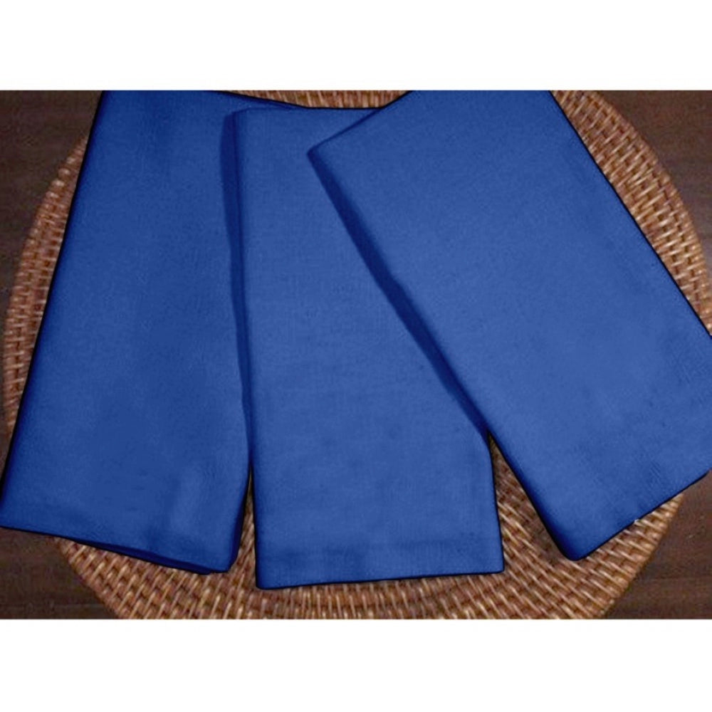 Generic Solid Cotton Napkins Sets (Royal Blue)