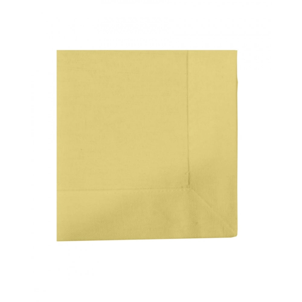 Generic Solid Cotton Napkins Sets (Yellow)