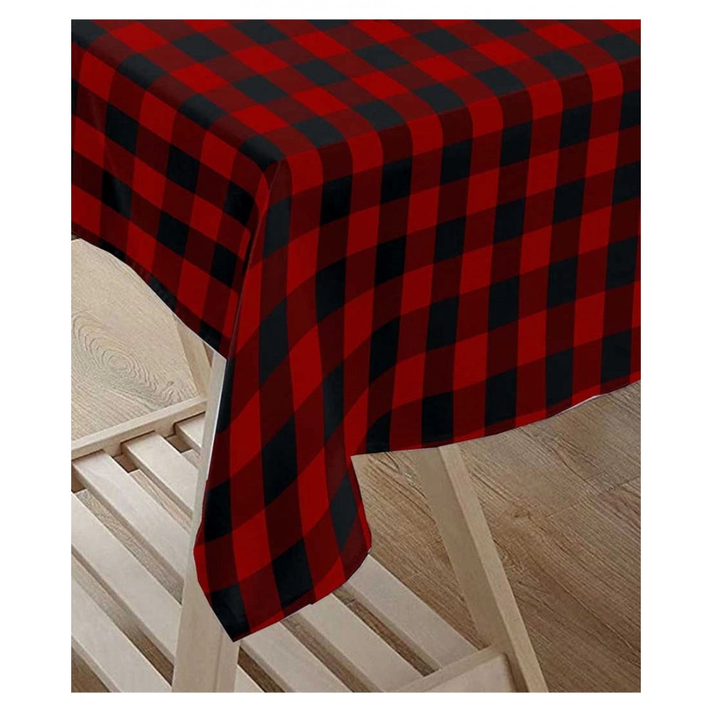 Generic Checked Cotton Checks Table Cloth (Red &amp; Black)