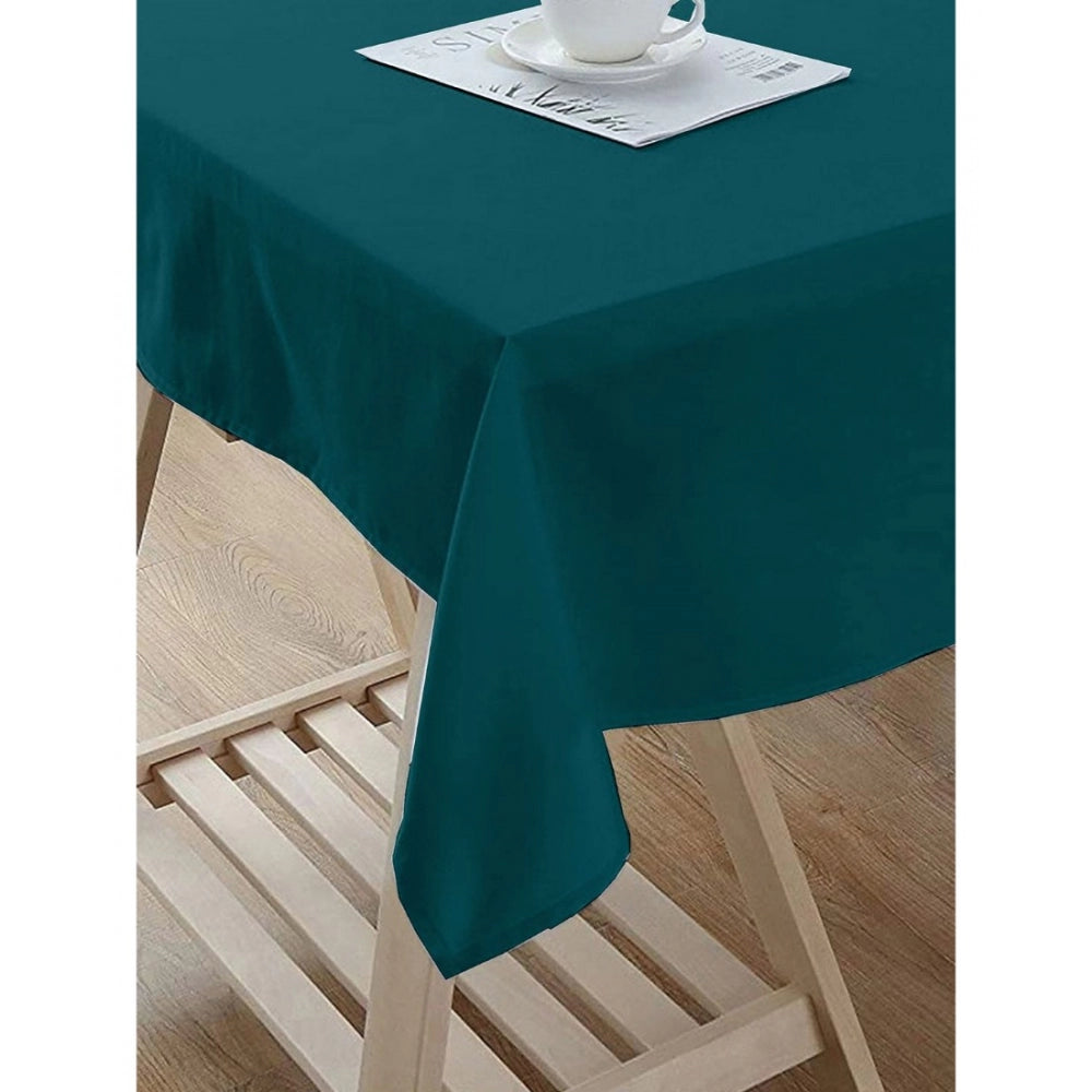 Generic Solid Cotton Plain Table Cloth (Royal Green)