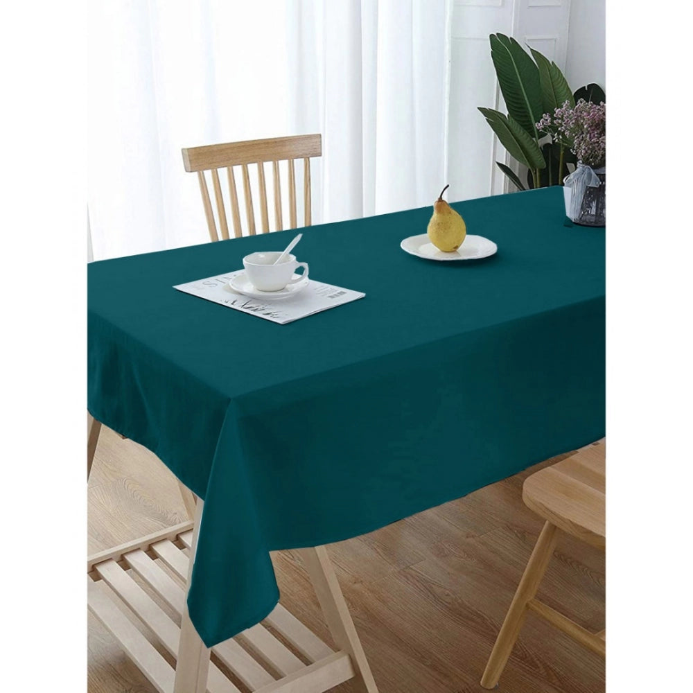 Generic Solid Cotton Plain Table Cloth (Royal Green)