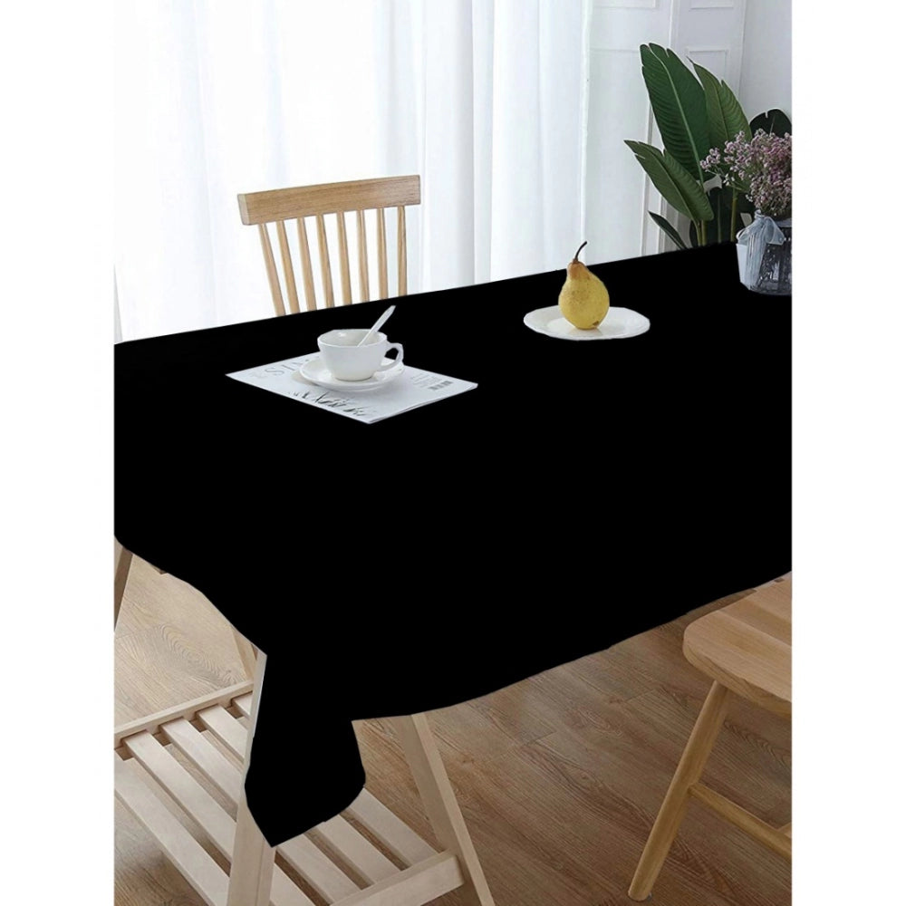 Generic Solid Cotton Plain Table Cloth (Black)