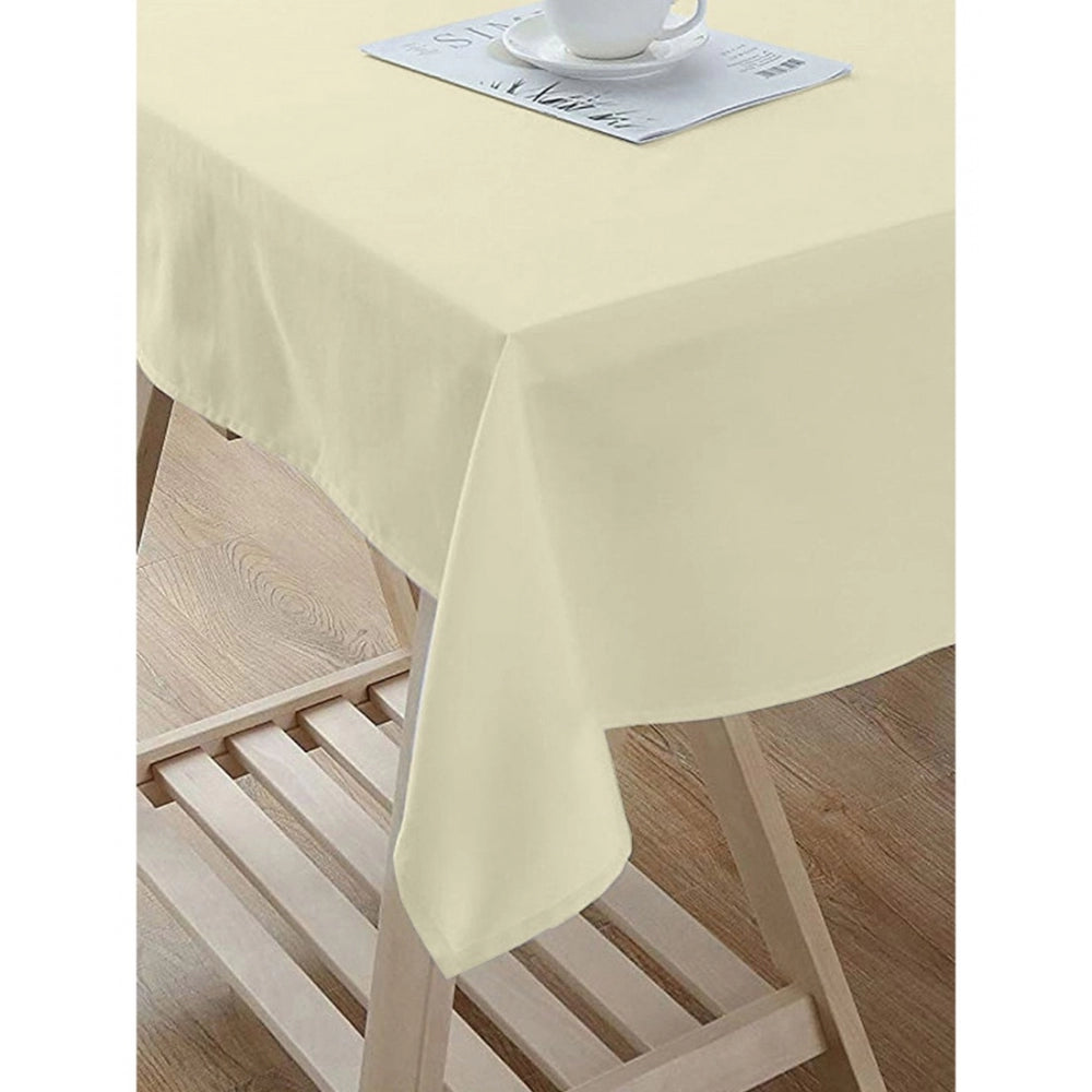 Generic Solid Cotton Plain Table Cloth (Beige)