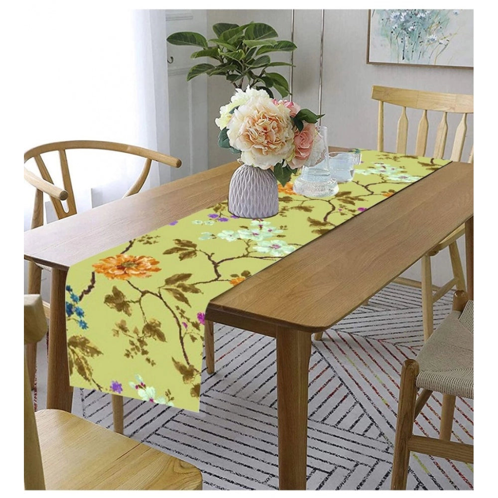 Generic Printed Polyester Table Runners (Mustard)