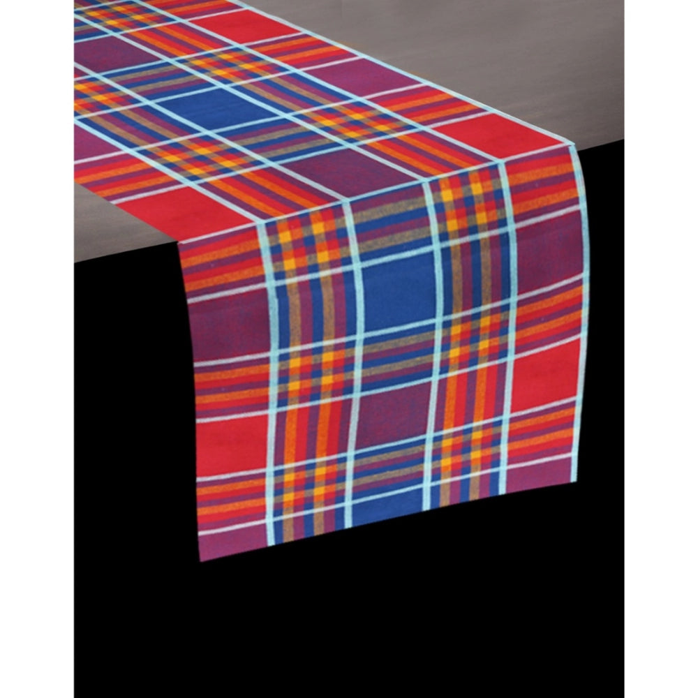 Generic Checked Cotton Table Runners (Multicolor)