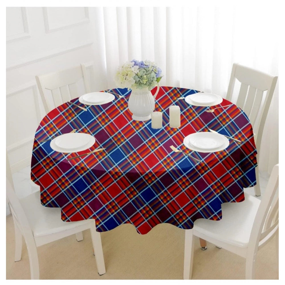 Generic Checked Cotton Checks Table Cloth (Multicolor)