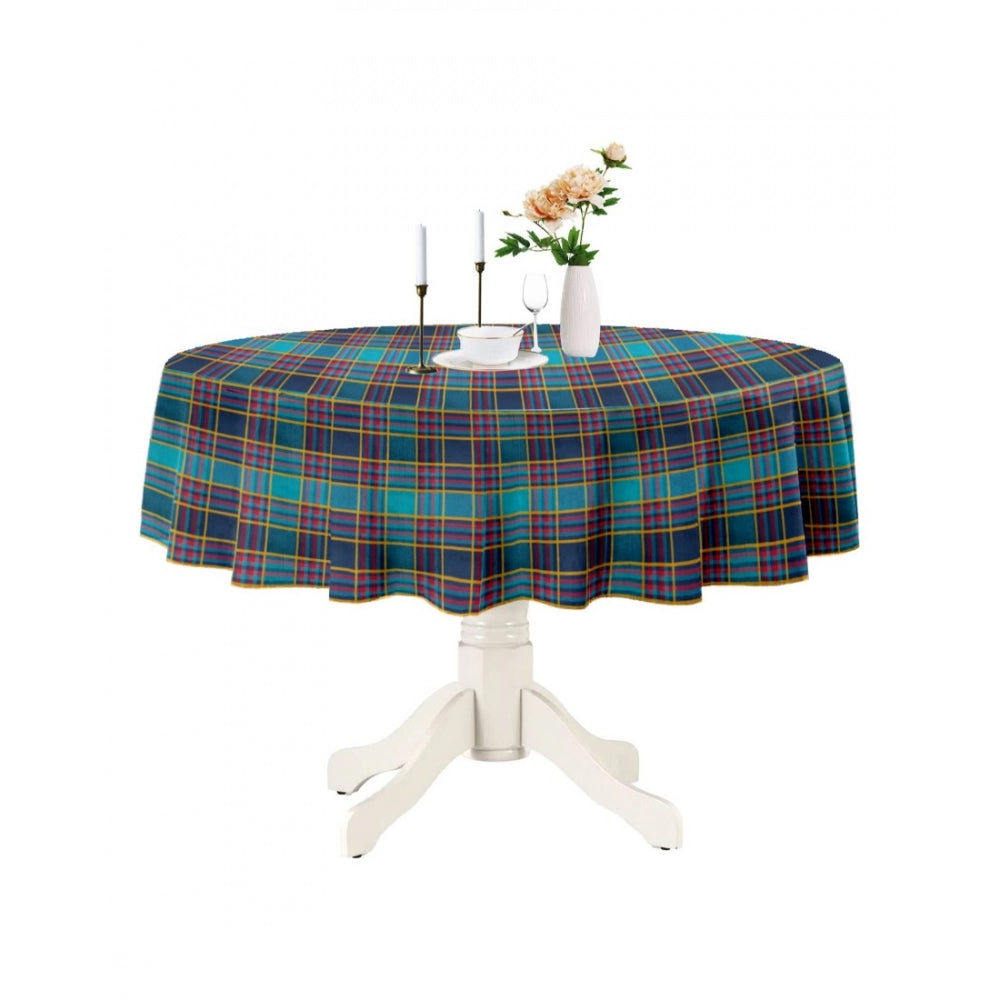 Generic Checked Cotton Checks Table Cloth (Multicolor)