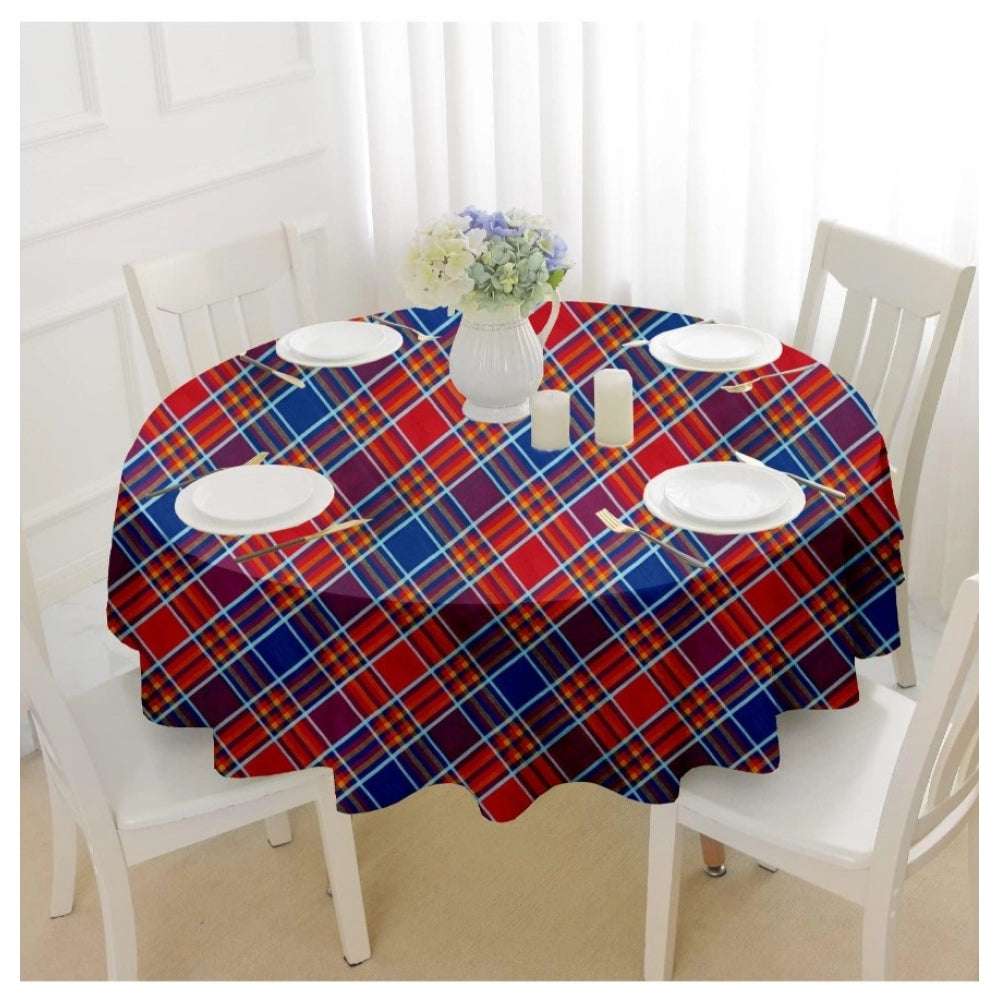 Generic Checked Cotton Checks Table Cloth (Multicolor)