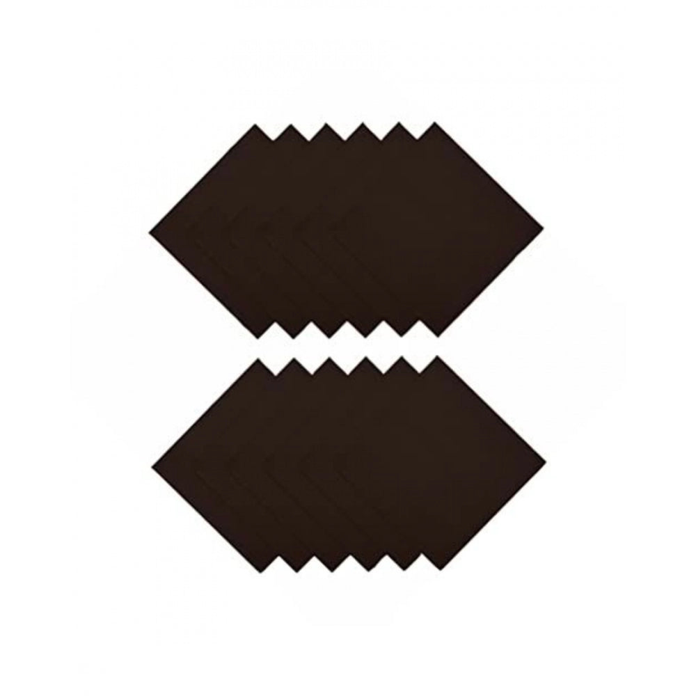 Generic Solid Cotton Napkins Sets (Brown)