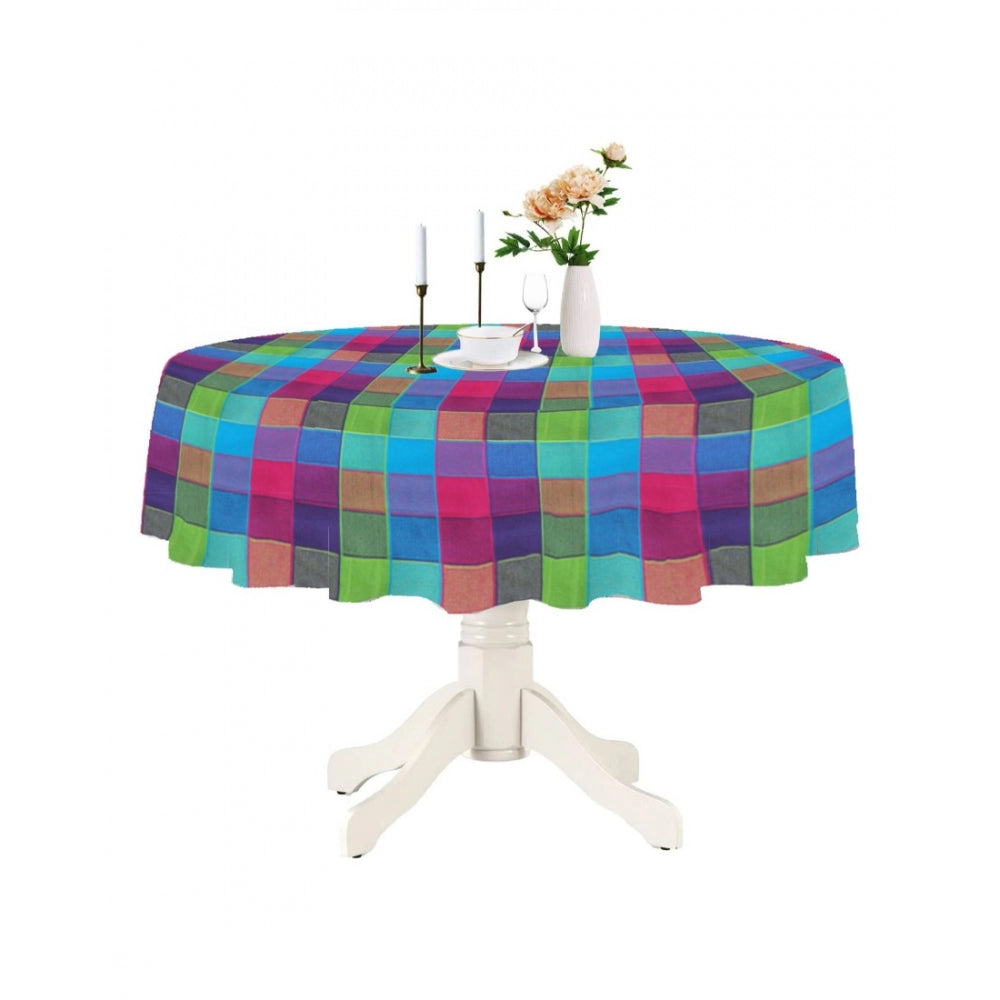 Generic Checked Cotton Checks Table Cloth (Multicolor)