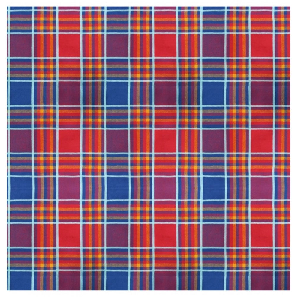 Generic Checked Cotton Checks Table Cloth (Multicolor)