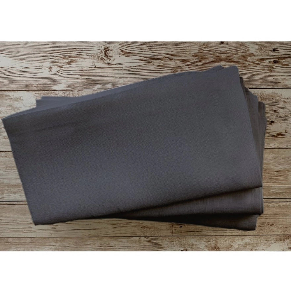 Generic Solid Cotton Napkins Sets (Steel Grey)