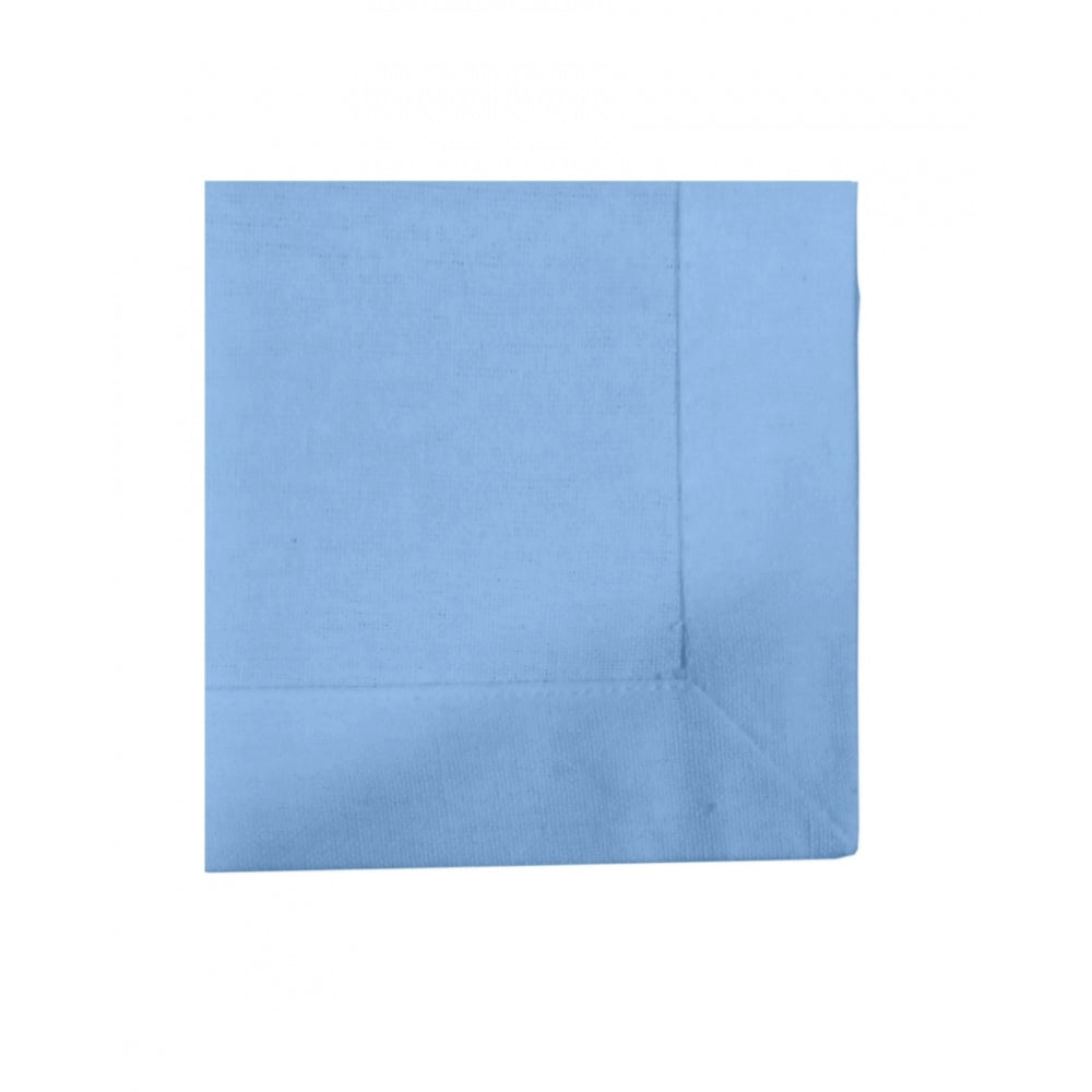 Generic Solid Cotton Napkins Sets (Sky Blue)