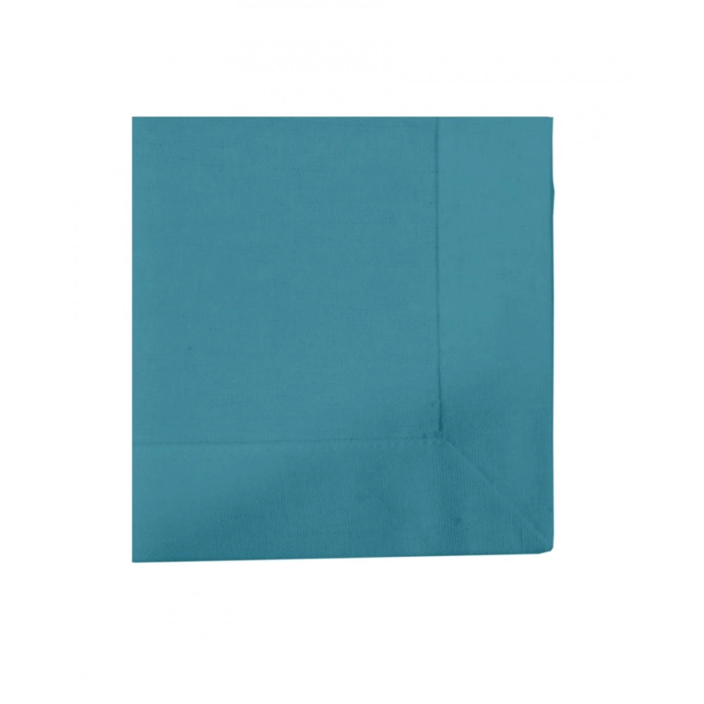 Generic Solid Cotton Napkins Sets (Turquoise Blue)