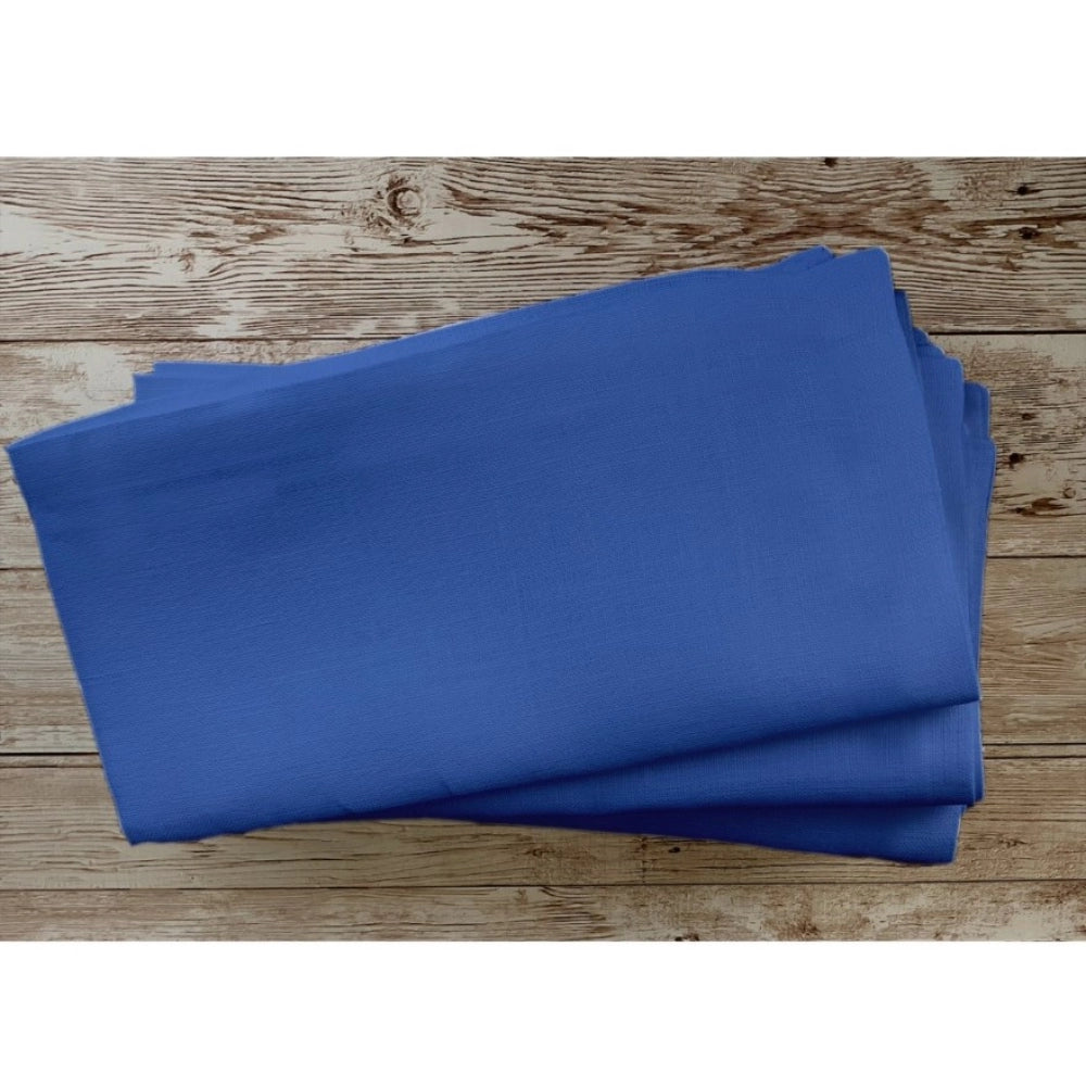 Generic Solid Cotton Napkins Sets (Royal Blue)