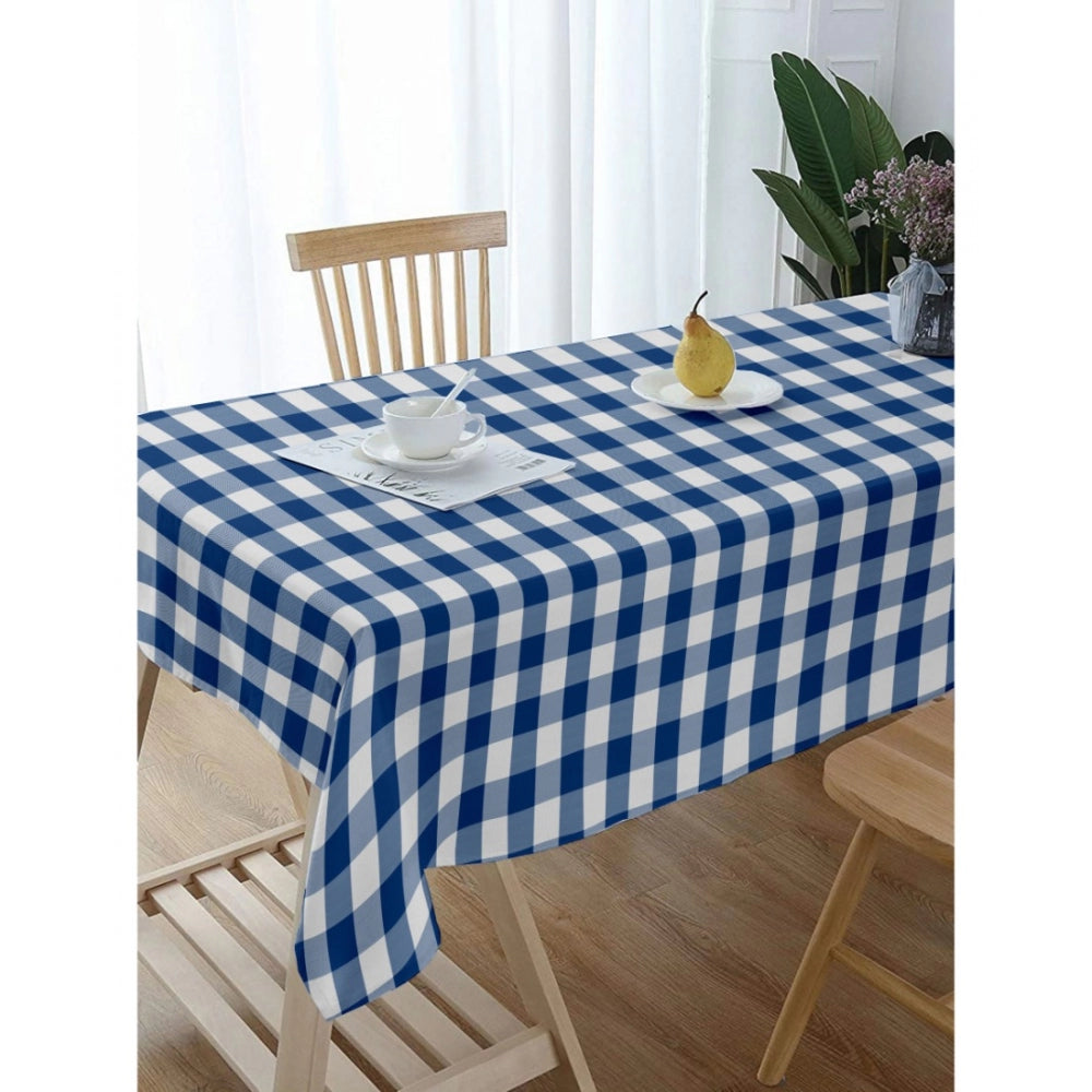 Generic Checked Cotton Checks Table Cloth (Blue)