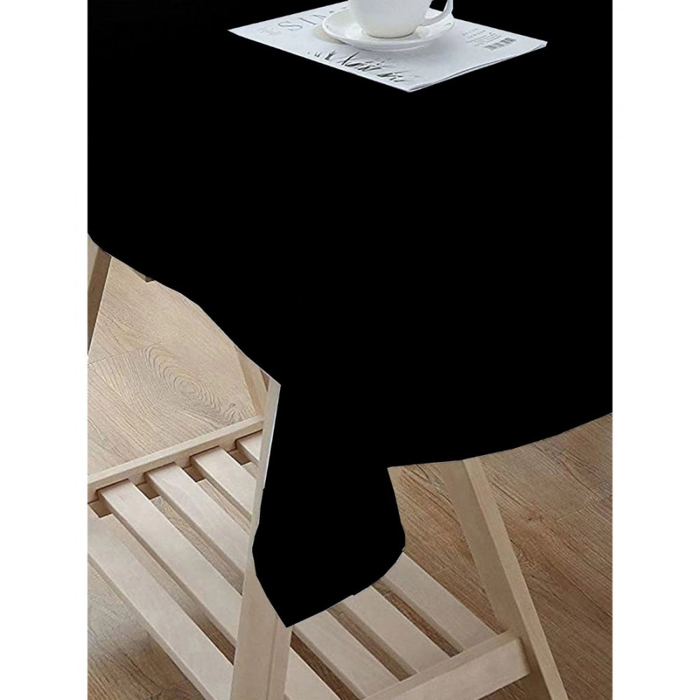 Generic Solid Cotton Plain Table Cloth (Black)