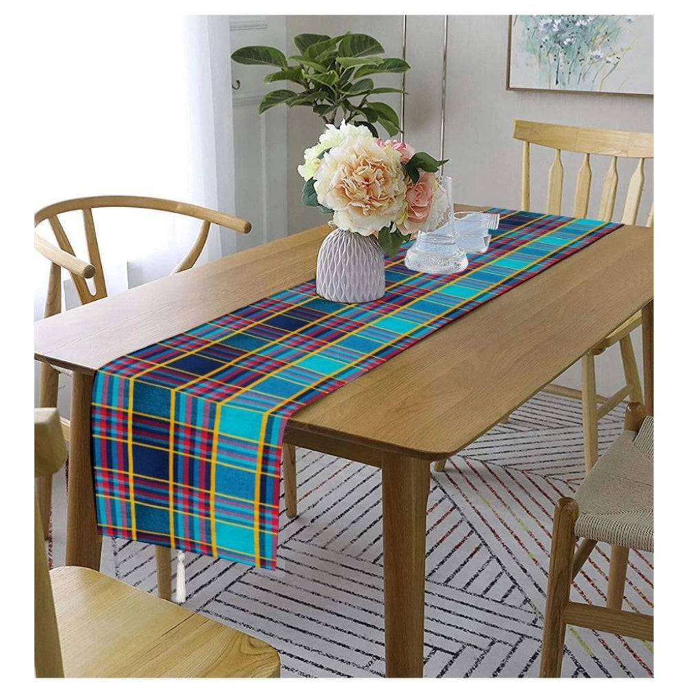 Generic Checked Cotton Table Runners (Multicolor)