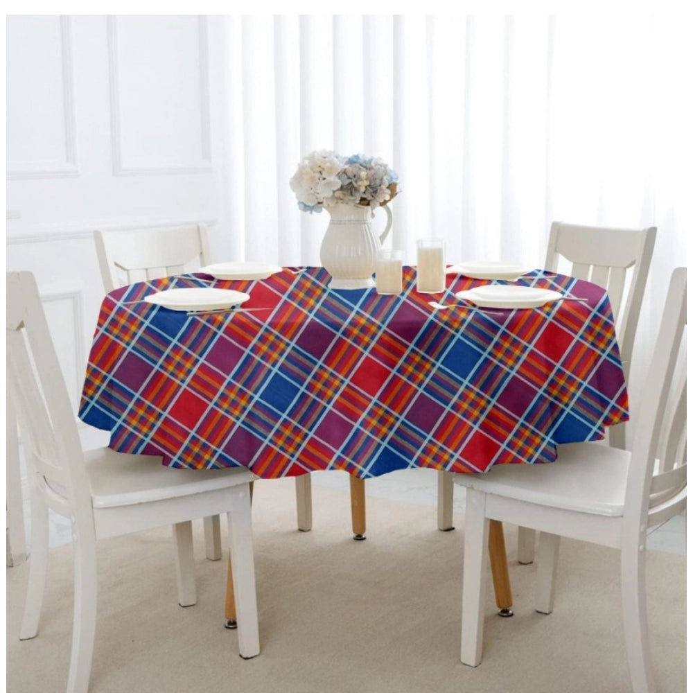 Generic Checked Cotton Checks Table Cloth (Multicolor)