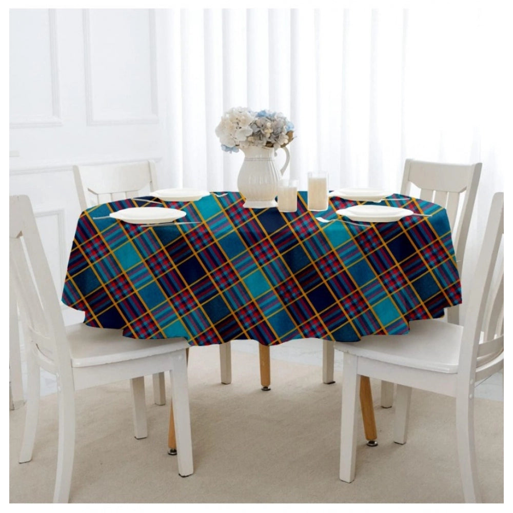 Generic Checked Cotton Checks Table Cloth (Multicolor)