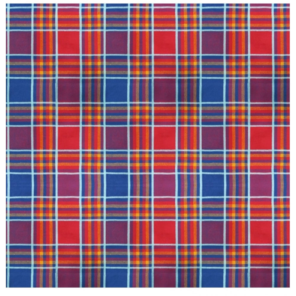 Generic Checked Cotton Checks Table Cloth (Multicolor)